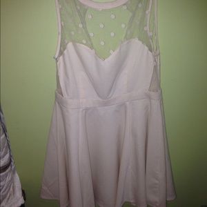 Cream and polka dot Dress