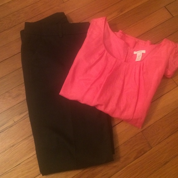 J Crew Cropped Black Pants