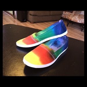 Tie dye shoes
