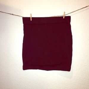 Simple basic black skirt