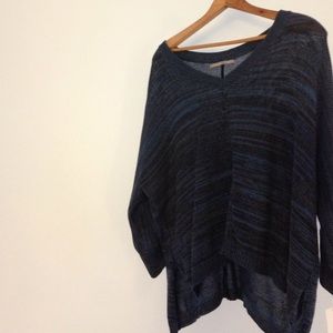 Blue black sweater