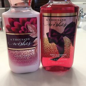 Bath and body works shower gel and lotion