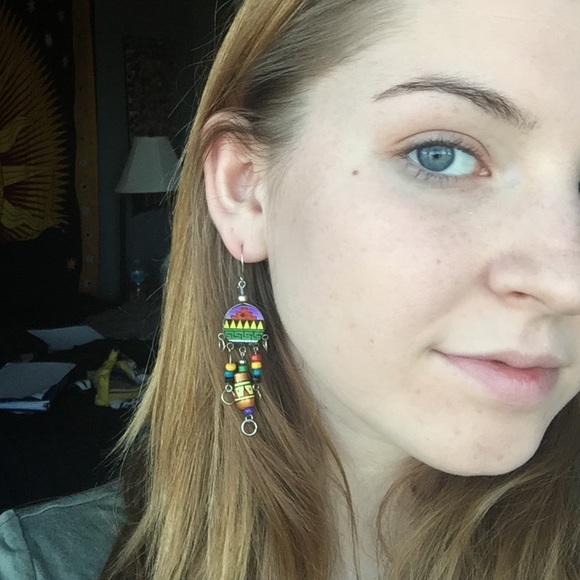 Aztec earrings