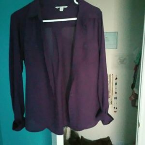 Long sleeve purple shirt from american eagle