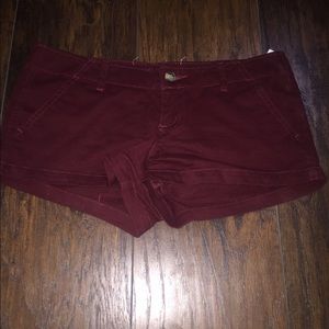 Burgundy Hollister shorts NWOT