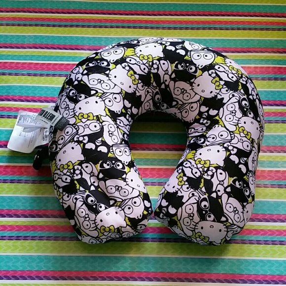 Airplane neck pillow hello kitty