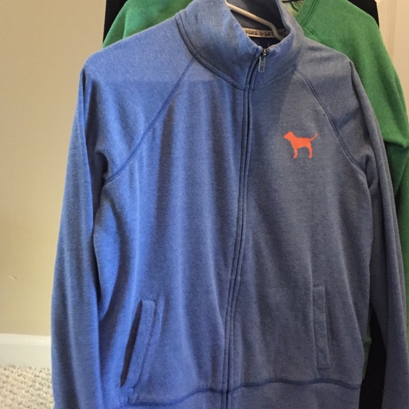 Vs pink zip up sz m