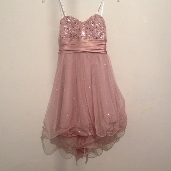 speechless strapless, prom dress size 3!