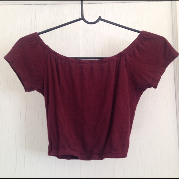 Burgundy Cropped top