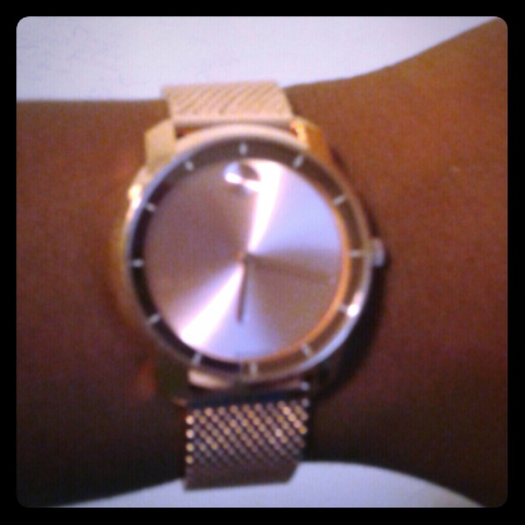 Rose gold watch