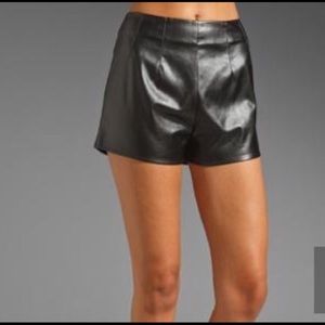 Lovers & friends Faux  leather shorts