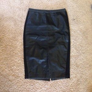 Leather High Waisted skirt from The Limited