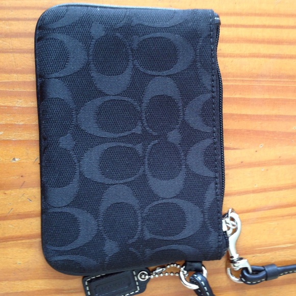 Coach signature black wristlet - Picture 2 of 4