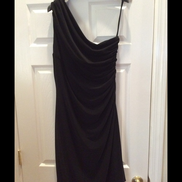 Ralph Lauren One-Shoulder LBD Sz 16 Worn Once