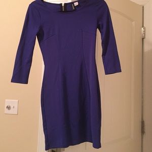 Royal blue bodycon shift