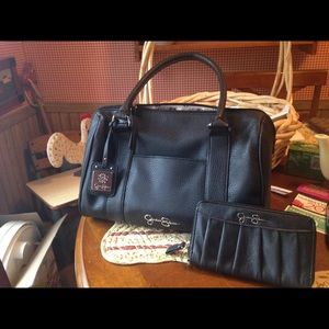 Leather purse and wallet