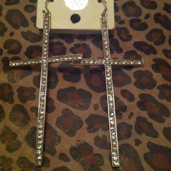 SOLD-Cross Earrings