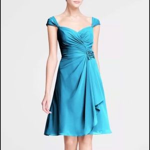 David's Bridal Chiffon Sweetheart Dress