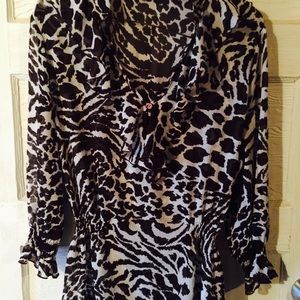Animal Print Blouse