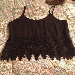 Tobi crop top with bottom detail