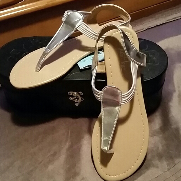 SoldBOGO ON ALL SHOES Stylish Silver  Sandles