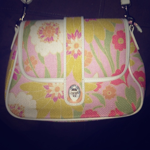 Floral sling purse