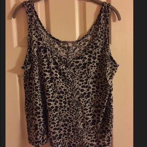 Leopard print tank top