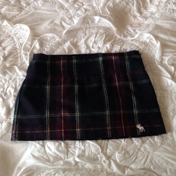 Plaid mini skirt