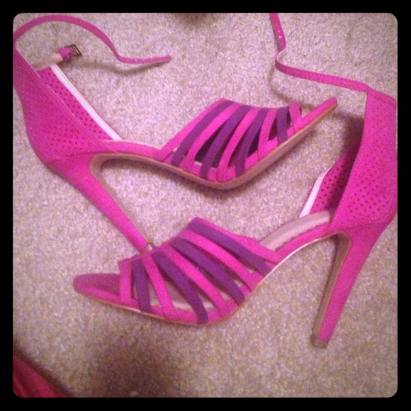 Pink and purple sandles