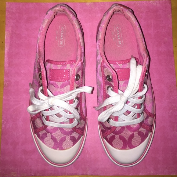Women's pink coach shoes