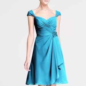 David's Bridal Chiffon Sweetheart Dress