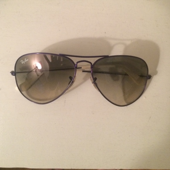 Purple RayBan sunglasses