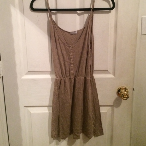 American Vintage taupe cotton dress