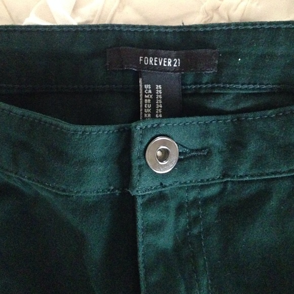 Hunter green high waisted pants