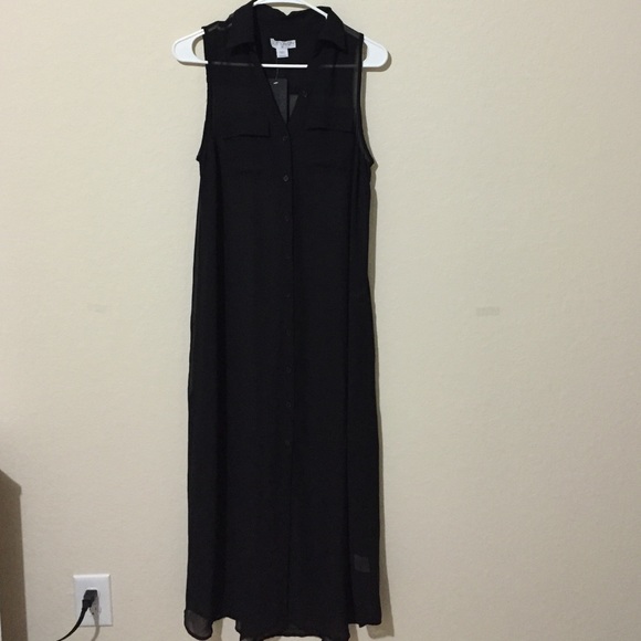 New button down maxi dress