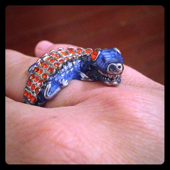 Gator Blue/Orange Florida UF Stretchy Ring