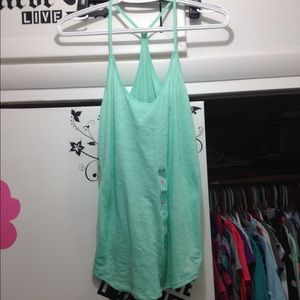 Criss cross tank top.