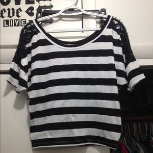 Black and white shirt