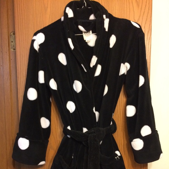 Victoria's Secret Short Polka Dot bath robe