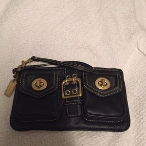 Black Coach wristlet