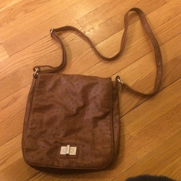 Brown leather purse