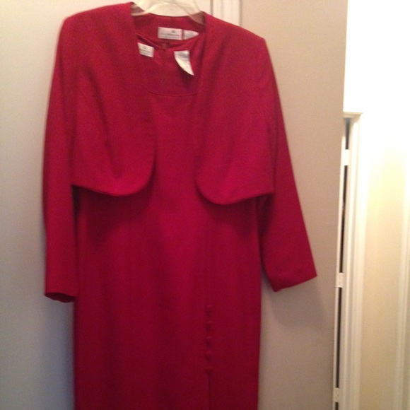 Red Liz Claiborne dress suit