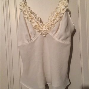 Delicates semi sheer tank shirt