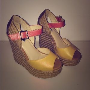 Playful summer wedges