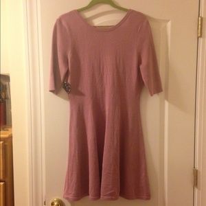 Nasty Gal knit fit and flare dress in lilac