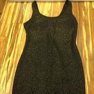 Forever 21 black and gold dress
