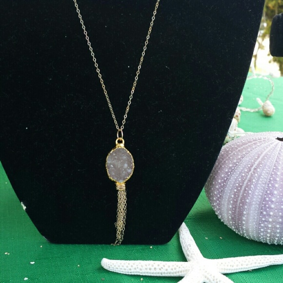 Druzy necklace