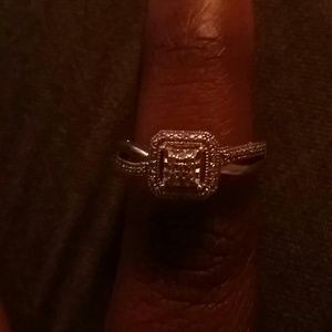 Sterling silver and Diamond ring