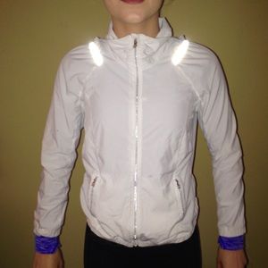 White Lulu Running Jacket