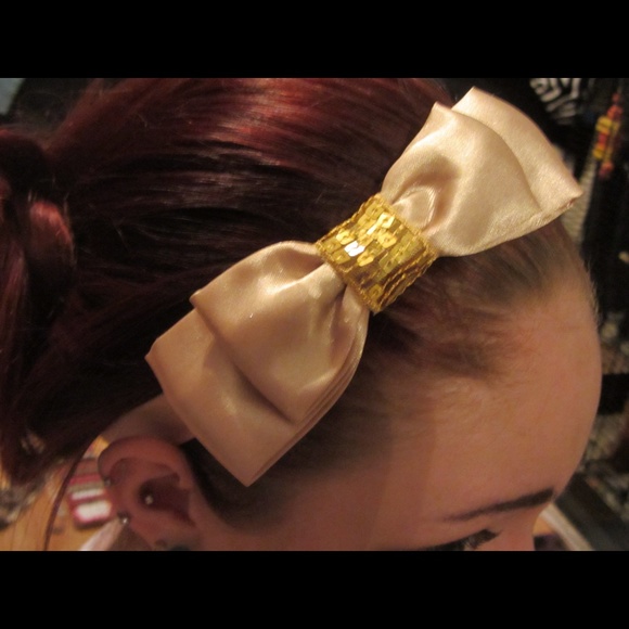 Gold Bow Headband